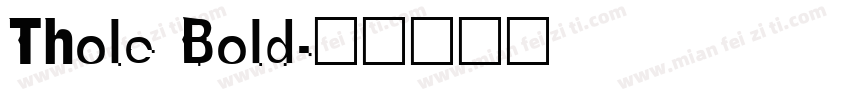Thole Bold字体转换